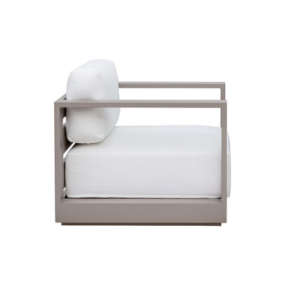 Sunpan Tavira Armchair - Greige - Stinson White (Closeout)