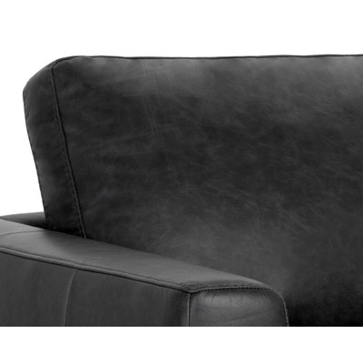 Sunpan Baylor Sofa - Marseille Black Leather
