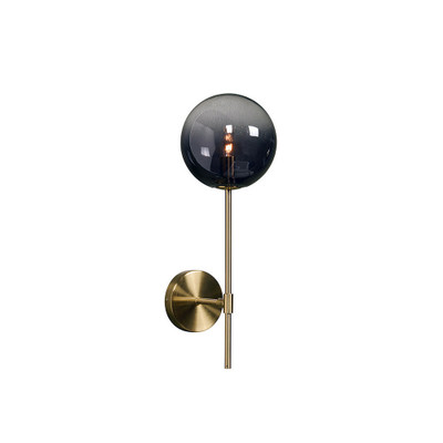 Sunpan Izora Sconce - Brass - Smoke Grey Ombre