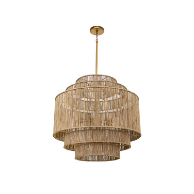 Sunpan Alyssa Chandelier - Natural Jute