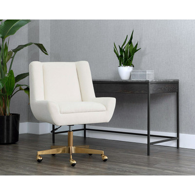 Sunpan Mirian Office Chair - Zenith Alabaster