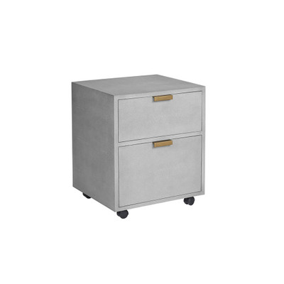Sunpan Jiro File Cabinet - Grey Shagreen (Closeout)