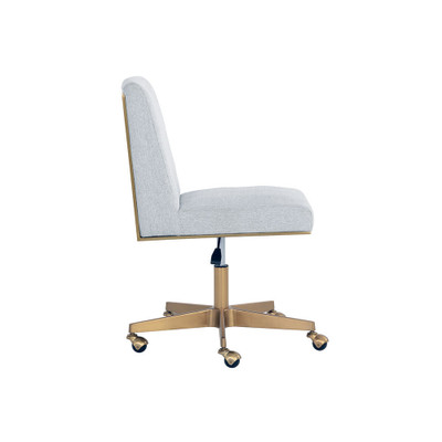 Sunpan Dean Office Chair - Brushed Brass - Ernst Silverstone