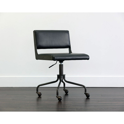 Sunpan Davis Office Chair - Dark Bronze - Onyx