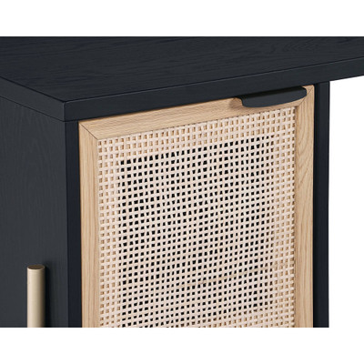 Sunpan Avida Desk - Gold - Black/Natural