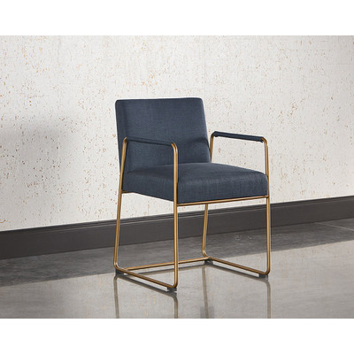 Sunpan Balford Dining Armchair - Arena Navy