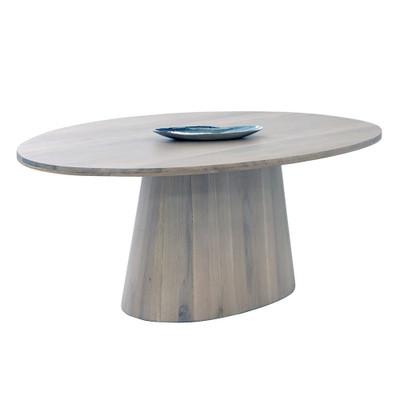 Sunpan Elina Dining Table - Oval - Light Oak - 84"