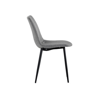 Sunpan Drew Dining Chair - Black - Light Grey - Set Of 2