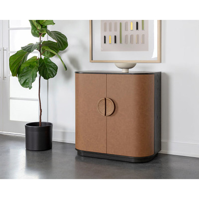 Sunpan Dresden Bar Cabinet - Milliken Cognac