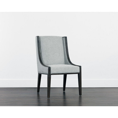 Sunpan Idalia Dining Chair - Brown - Belfast Heather Grey