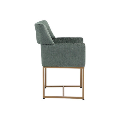 Sunpan Greco Dining Armchair - Aura Teal