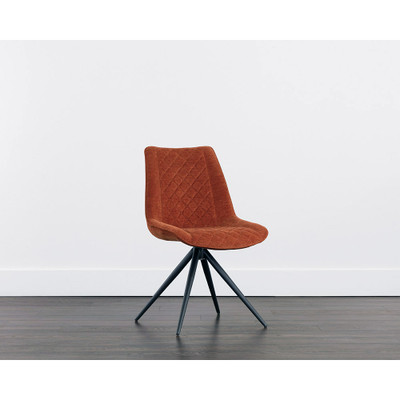 Sunpan Freya Swivel Dining Chair - Danny Rust