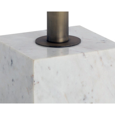 Sunpan Kata Bistro Table - White Marble - 32"