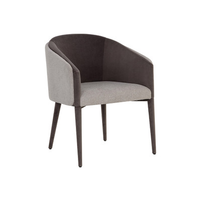 Sunpan Sheva Dining Chair - Ernst Sandstone / Meg Ash