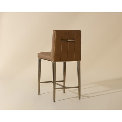 Sunpan Wilbur Counter Stool - Milliken Cognac