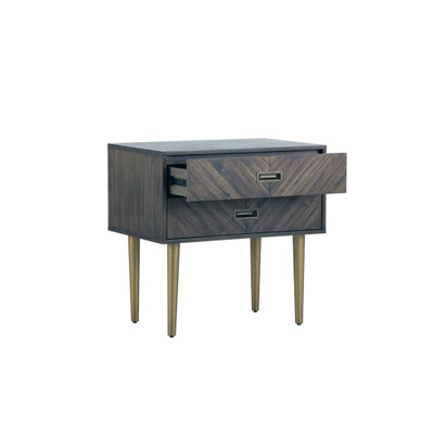 Sunpan Greyson Nightstand - Smoke Acacia