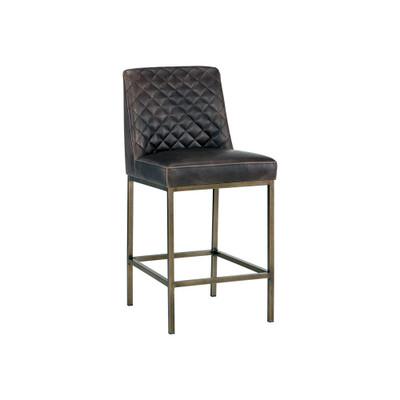 Sunpan Leighland Counter Stool - Havana Dark Brown