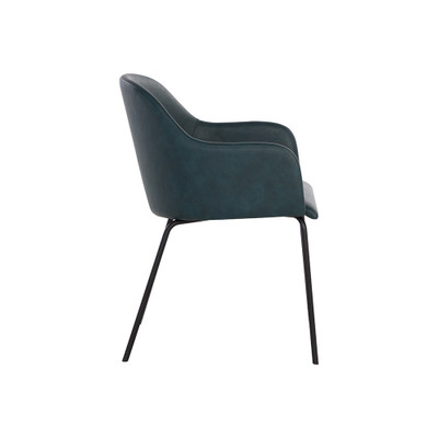 Sunpan Hensley Dining Armchair - Dark Teal