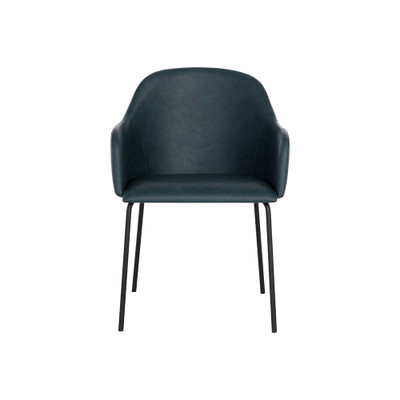 Sunpan Hensley Dining Armchair - Dark Teal