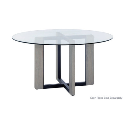 Sunpan Rejane Dining Table Base - Black - Taupe