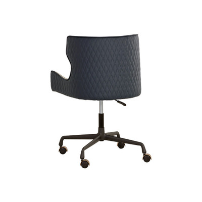 Sunpan Gianni Office Chair - Dillon Cream / Dillon Thunder