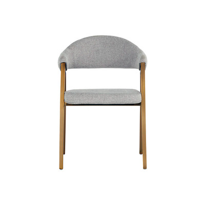 Sunpan Burgos Dining Armchair - Belfast Heather Grey