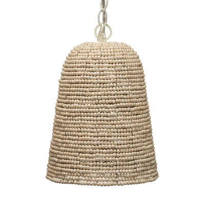 Jamie Young Canal Wood Beaded Light Pendant