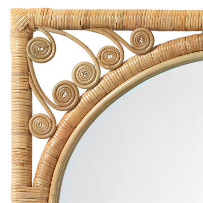 Jamie Young Primrose Rattan Mirror