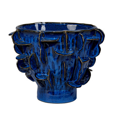 Jamie Young Helios Ceramic Vase - Blue