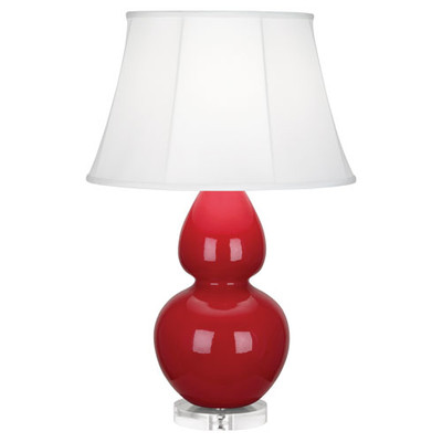 Double Gourd Table Lamp - Ruby Red