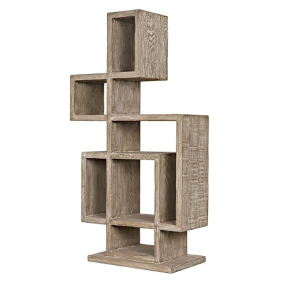 CFC Renzo Bookcase - Grey Wash Wax