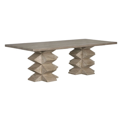 CFC Dolores Dining Table - Grey Wash Wax -96"