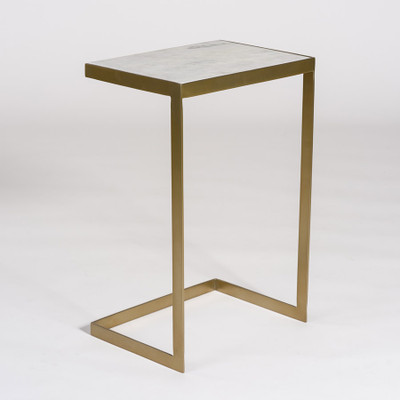 Alder & Tweed Laguna Accent Table - Antique Brass