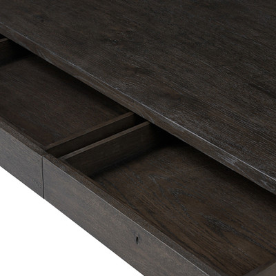 Amber Lewis x Four Hands Edison Desk - Smoked Black Veneer