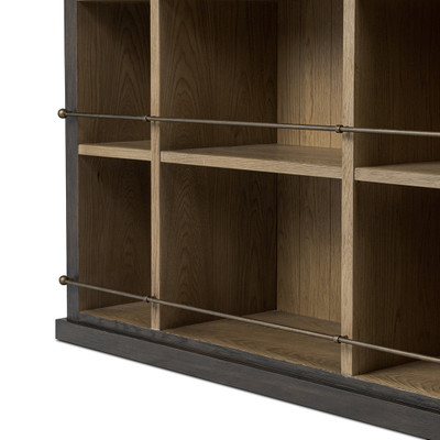 Amber Lewis x Four Hands Alistair Bookcase - Worn Oak Thin Veneer New