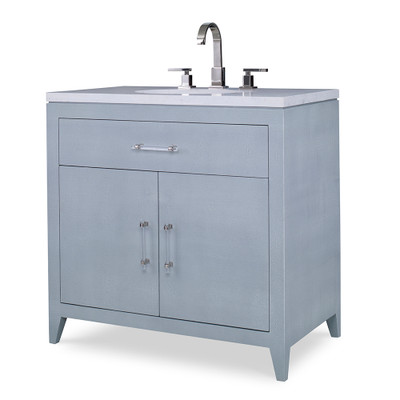 Ambella Home Shagreen Sink Chest - Polar Blue