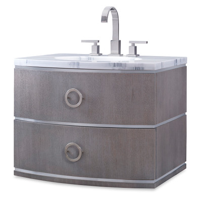 Ambella Home Cirque Wall Sink Chest - Grey