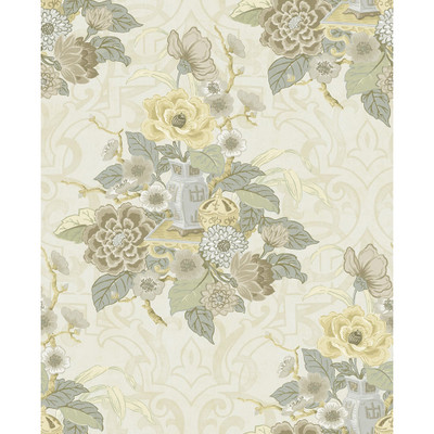 Seabrook Designs Dynasty Floral - Metallic Pearl