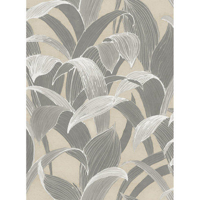 Seabrook Designs Imperial Banana Groves - Metallic Gold and Gray