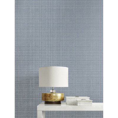 Etten Studios Crosshatch Linen - Metallic Smoke