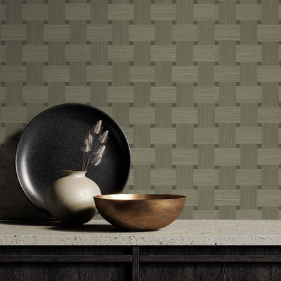 Seabrook Designs Basketweave - Raw Umber