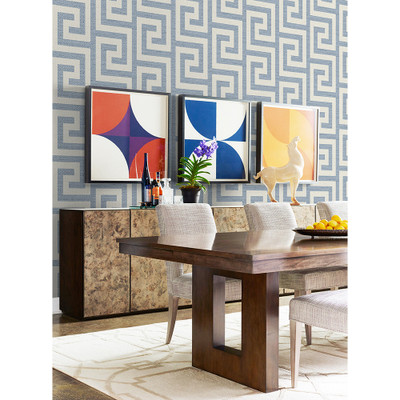 Lillian August Luna Retreat Greek Key - Blue Lake