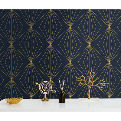 Etten Studios Diamond Vector - Navy Blue & Metallic Gold