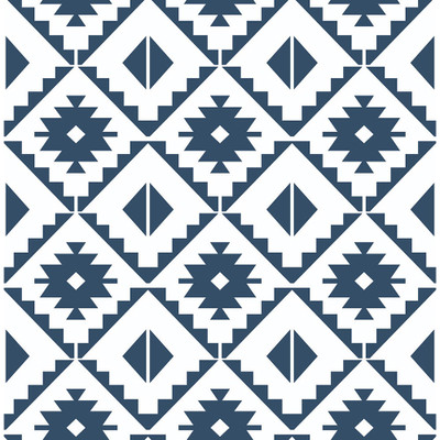 NextWall Southwest Tile - Navy Blue