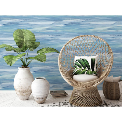 NextWall Sirius Brushstroke - Lakeside & Mint