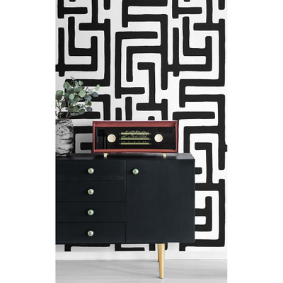 NextWall Graphic Maze - Black