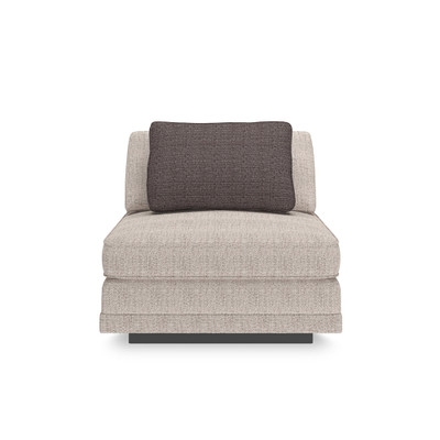 Caracole Fusion Armless Chair - Oatmeal
