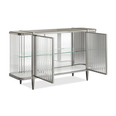 Caracole Stop And Stare Sideboard - Soft Silver