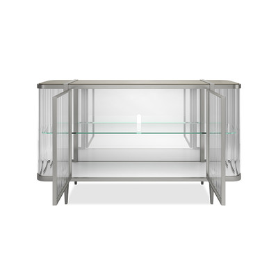 Caracole Stop And Stare Sideboard - Soft Silver