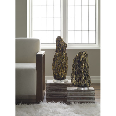 Phillips Collection Stalagmite Lamp Polished Brass - MD - Glass Base - Assorted Size and Shape (Closeout)